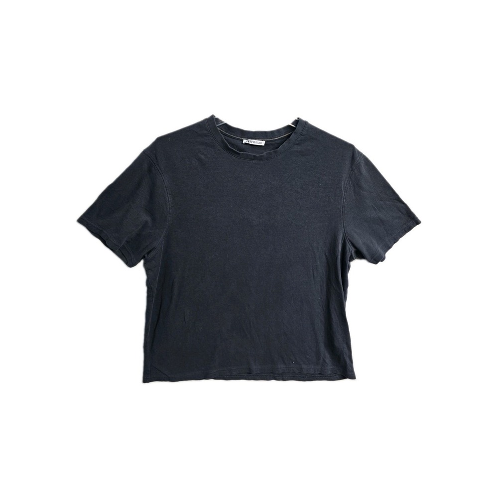 Zara Men's Tshirt  Gray XL Relaxed Fit Crew Neck